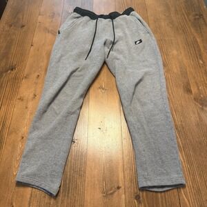 Nike Jogger Pants Gray Mens Medium Tapered Elastic Waist Drawstring Pockets